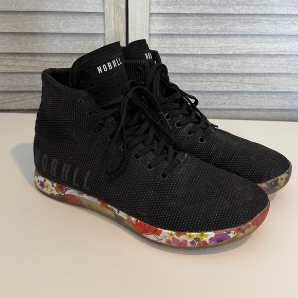 Nobull Women’s Outwork High Top Floral Trainer Shoes Size 9.5” - Picture 5 of 10